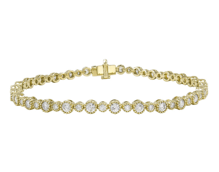 18kt Yellow Gold Diamond Bracelet