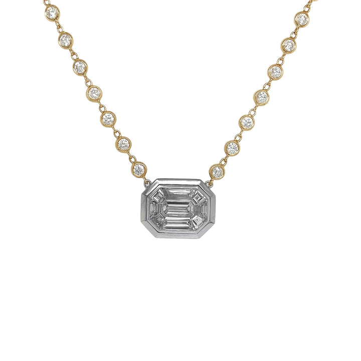 18kt Yellow Gold Diamond Necklace