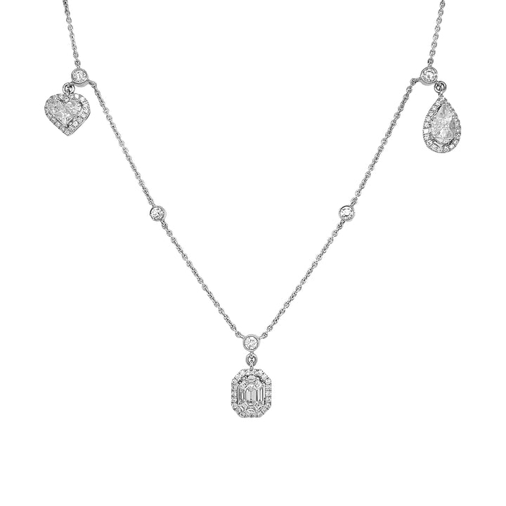 18kt White Gold Diamond Necklace
