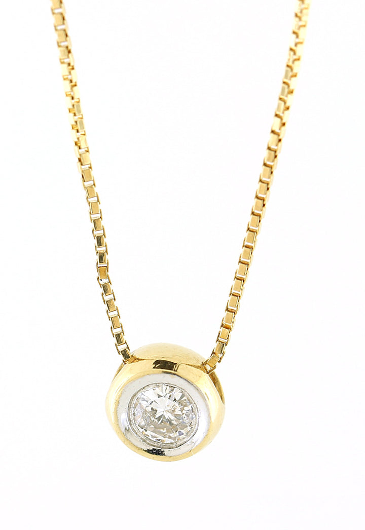14kt Yellow Gold Diamond Pendant