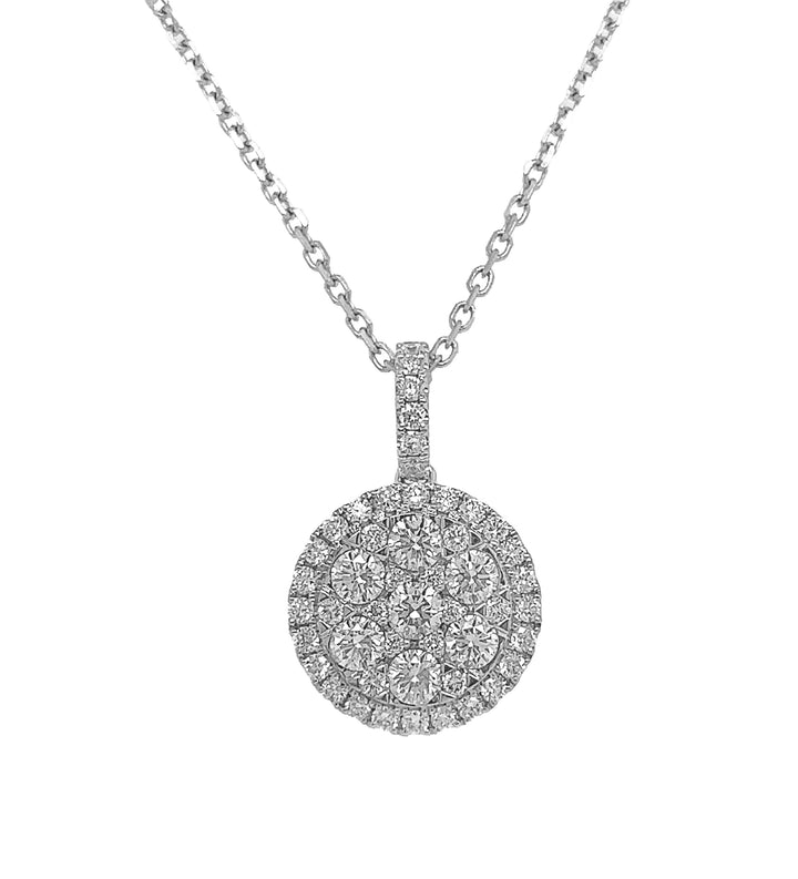 18kt White Gold Diamond Pendant
