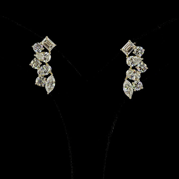 14kt Yellow Gold Lab Diamond Earrings