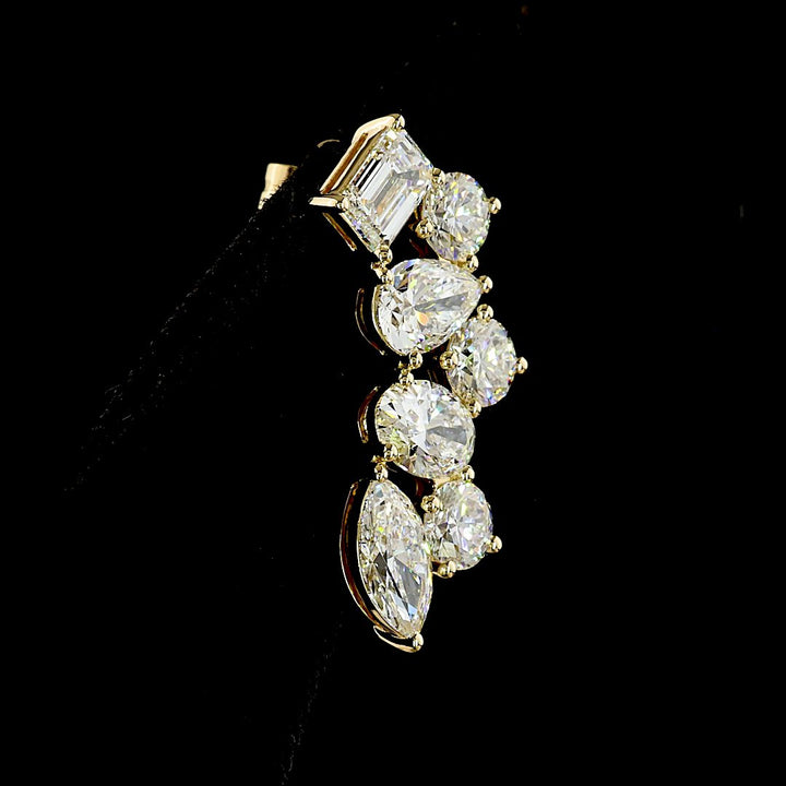 14kt Yellow Gold Lab Diamond Earrings