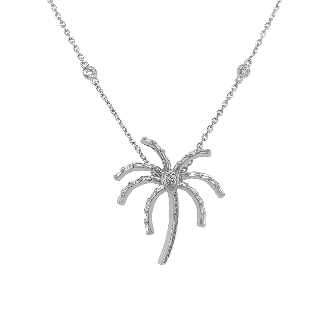 18kt White Gold Diamond Pendant