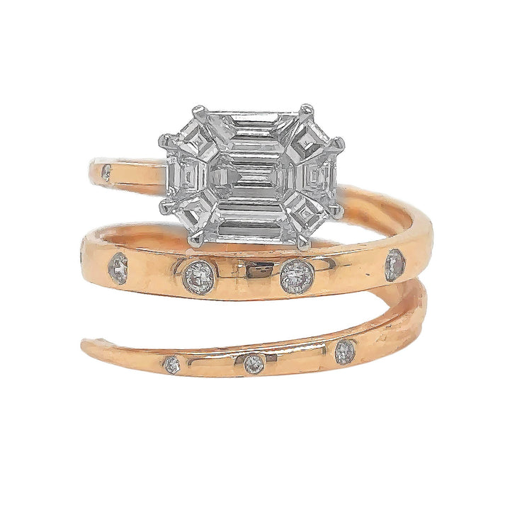 18kt Rose Gold Diamond Ring