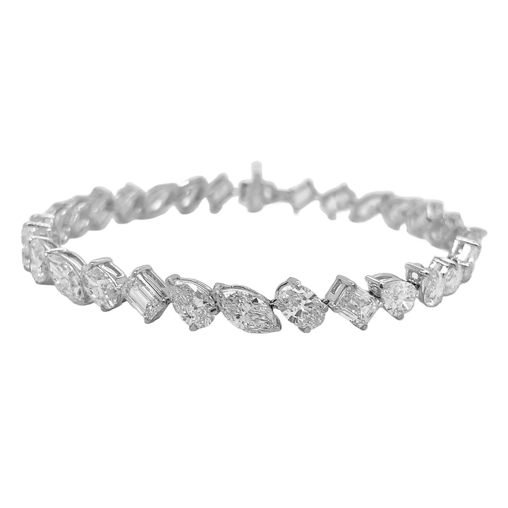 14kt White Gold Lab Diamond Tennis Bracelet