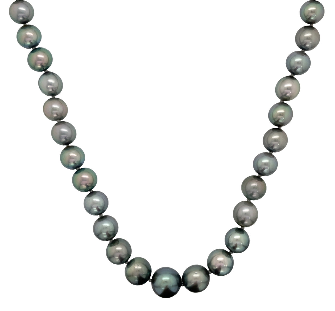 18kt White Gold Diamond and South Sea Pearl Necklace