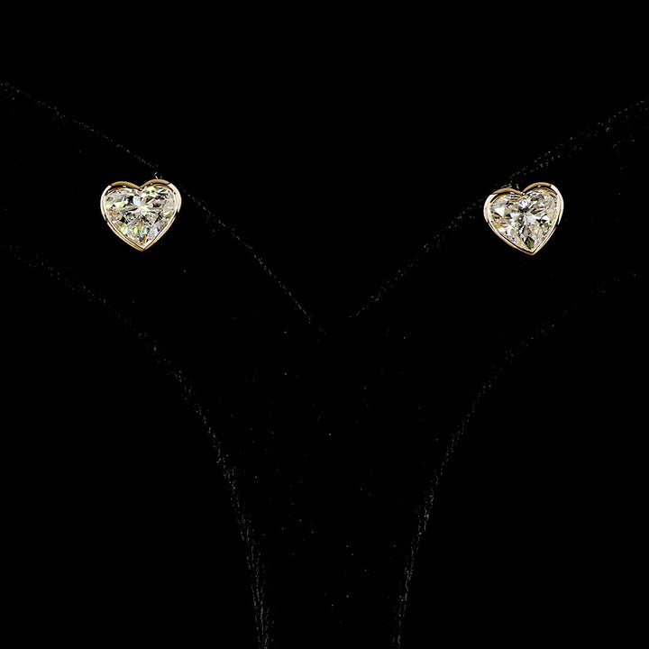 14kt Rose Gold Lab Diamonds Studs