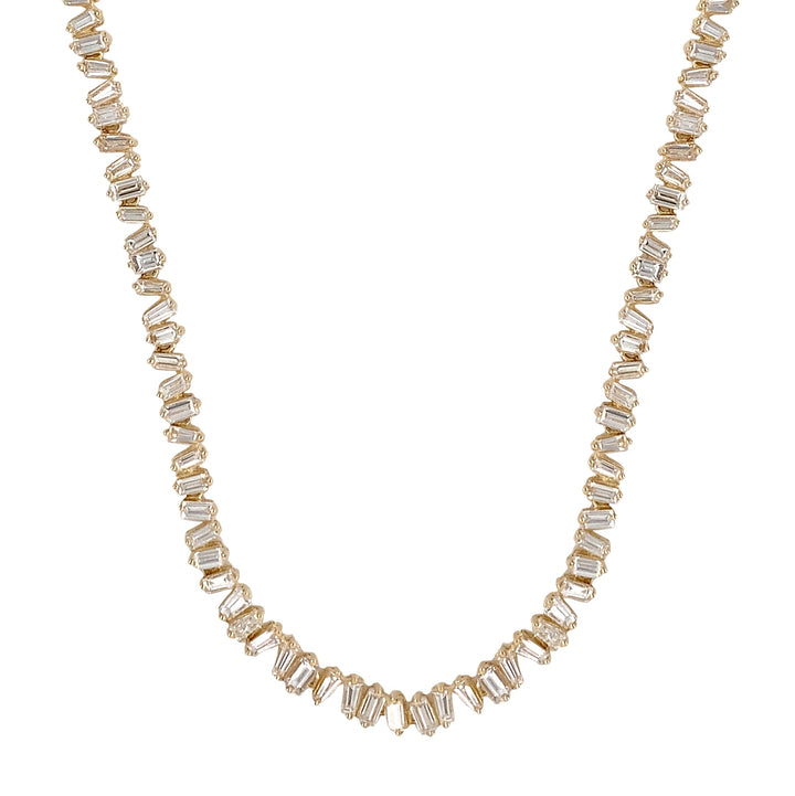 18kt Yellow Gold Diamond Necklace