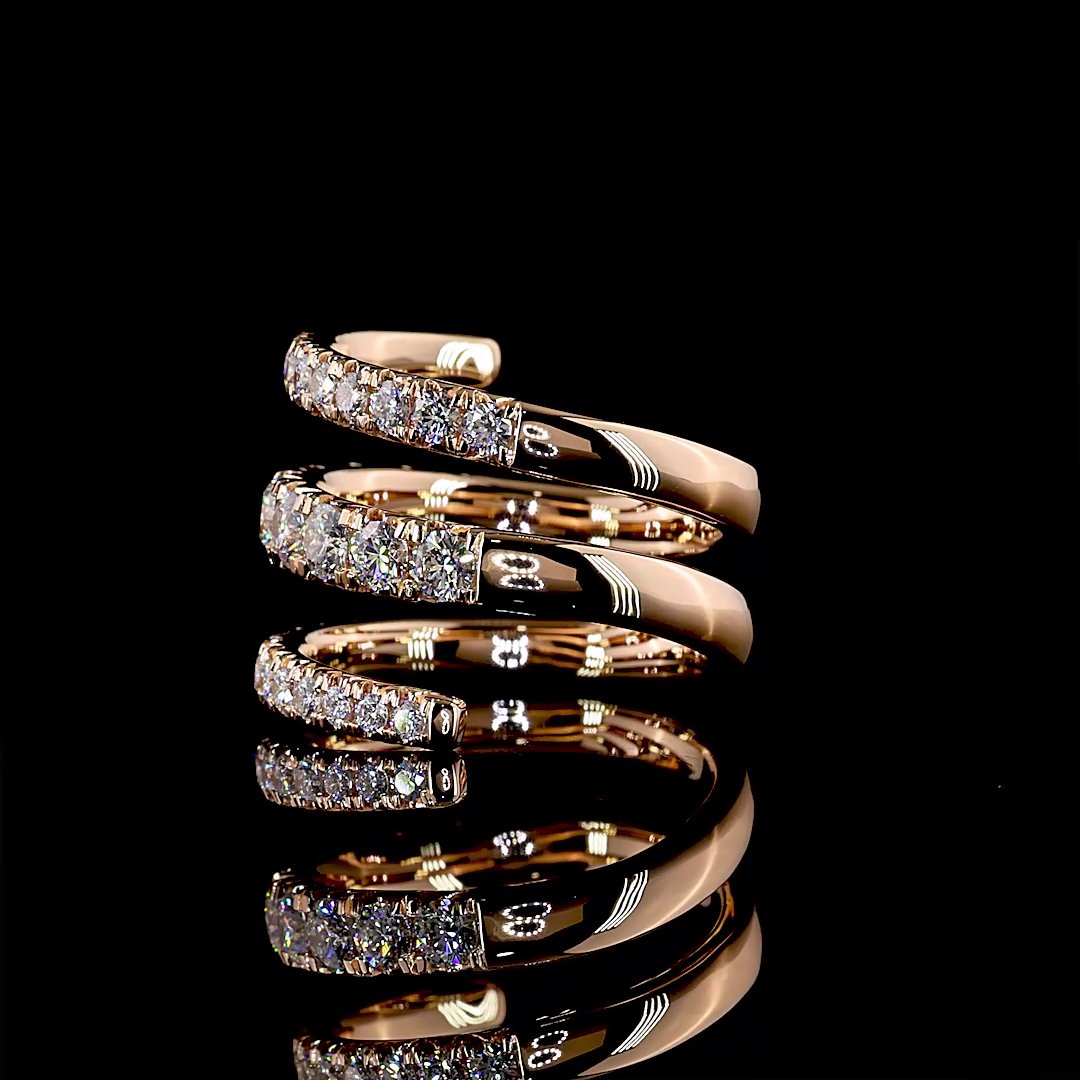 18kt Rose Gold Lab Diamond Ring
