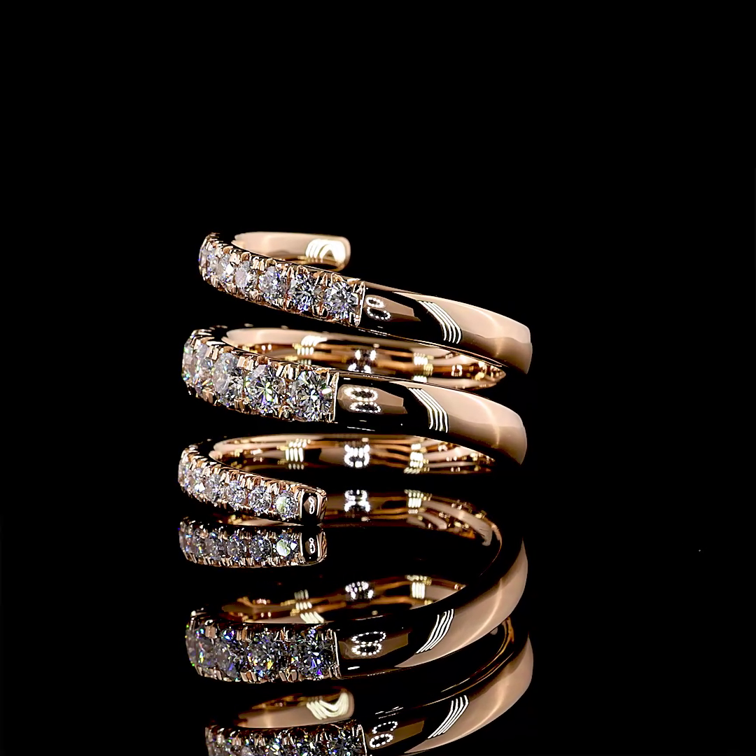 18kt Rose Gold Lab Diamond Ring