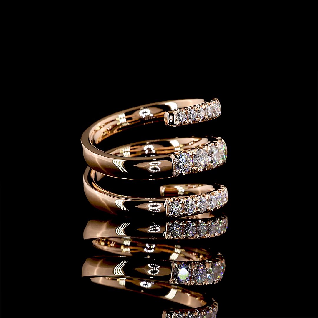 18kt Rose Gold Lab Diamond Ring