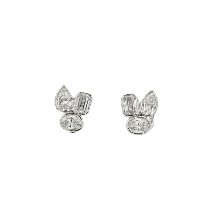 18kt White Gold Lab Diamond Earrings