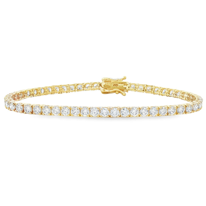 14kt Yellow Gold Lab Diamond Tennis Bracelet