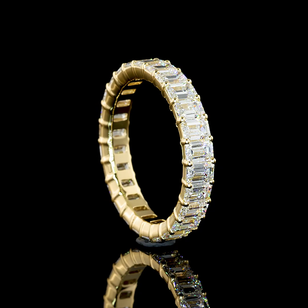 14kt Yellow Gold Lab Diamond Eternity Band