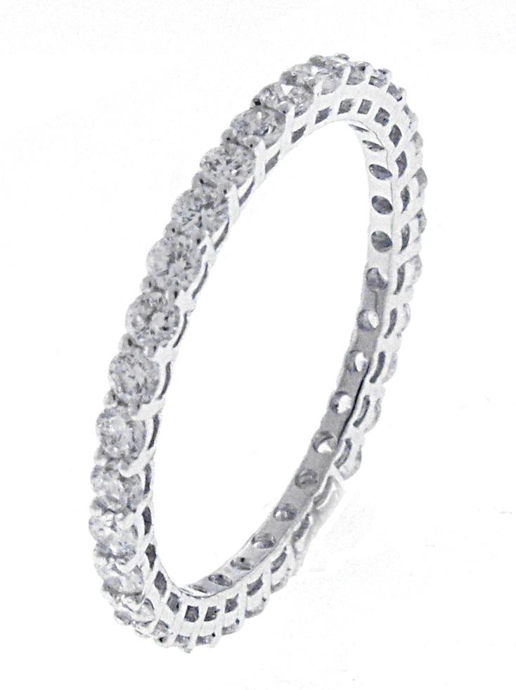 18kt White Gold Diamond Eternity Band