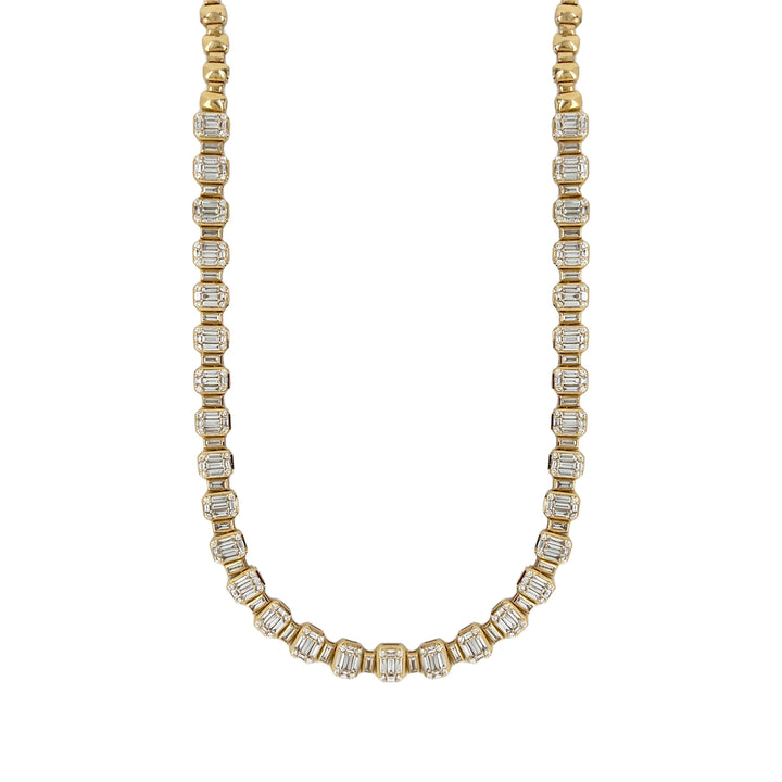 18kt Yellow Gold Diamond Necklace