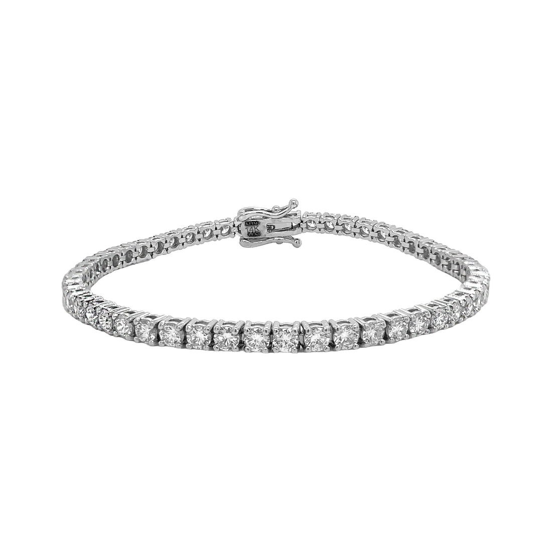 14kt White Gold Lab Diamond Tennis Bracelet