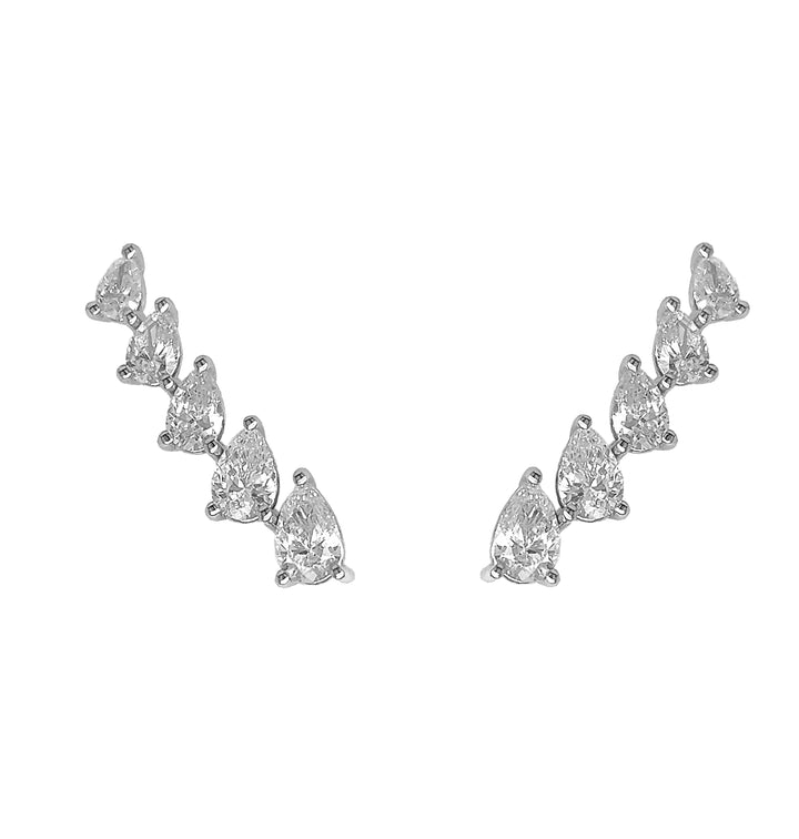 18kt White Gold Diamond Earrings