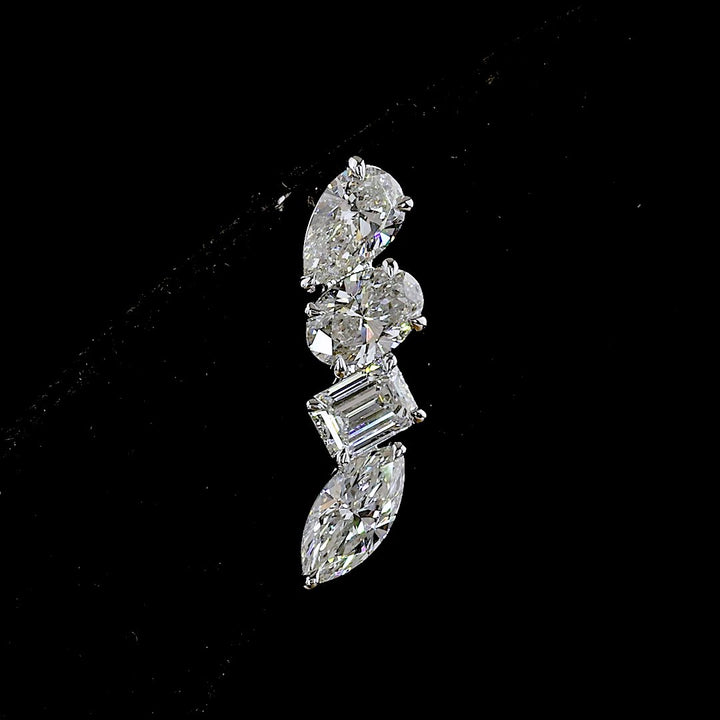 14kt White Gold Lab Diamond Earrings