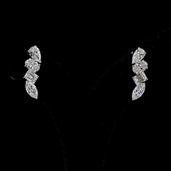 14kt White Gold Lab Diamond Earrings