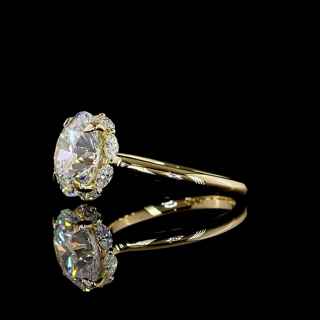 14kt Yellow Gold Lab Diamond Ring