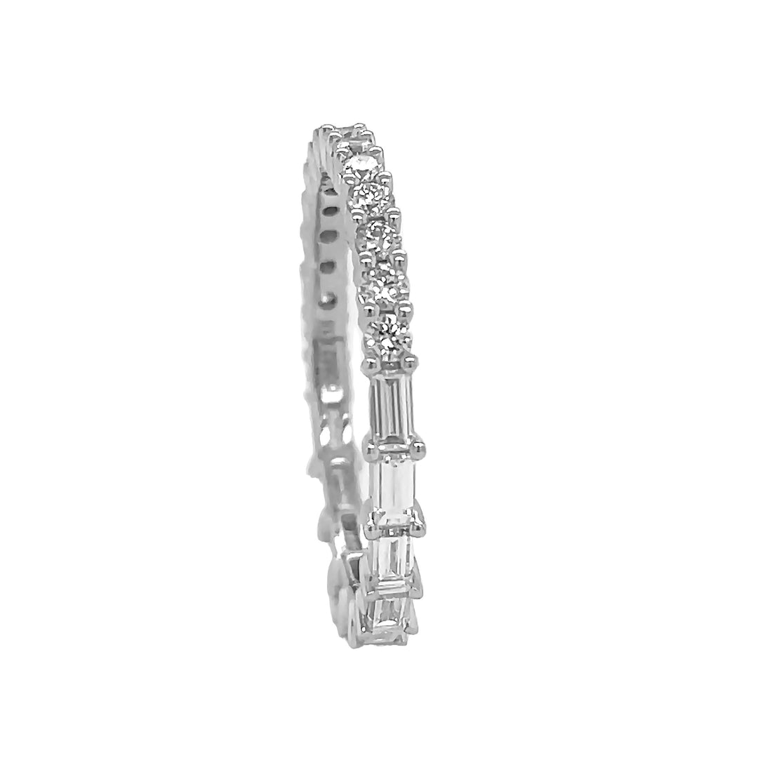18kt White Gold Diamond Eternity Band