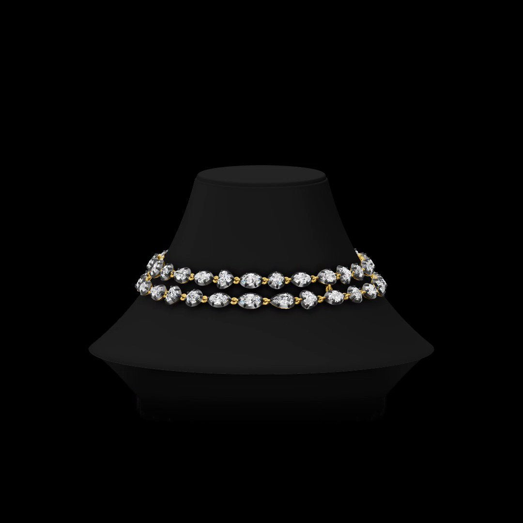 14kt Yellow Gold Lab Diamond Tennis Bracelet