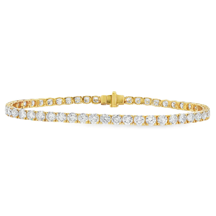 14kt Yellow Gold Lab Diamond Tennis Bracelet