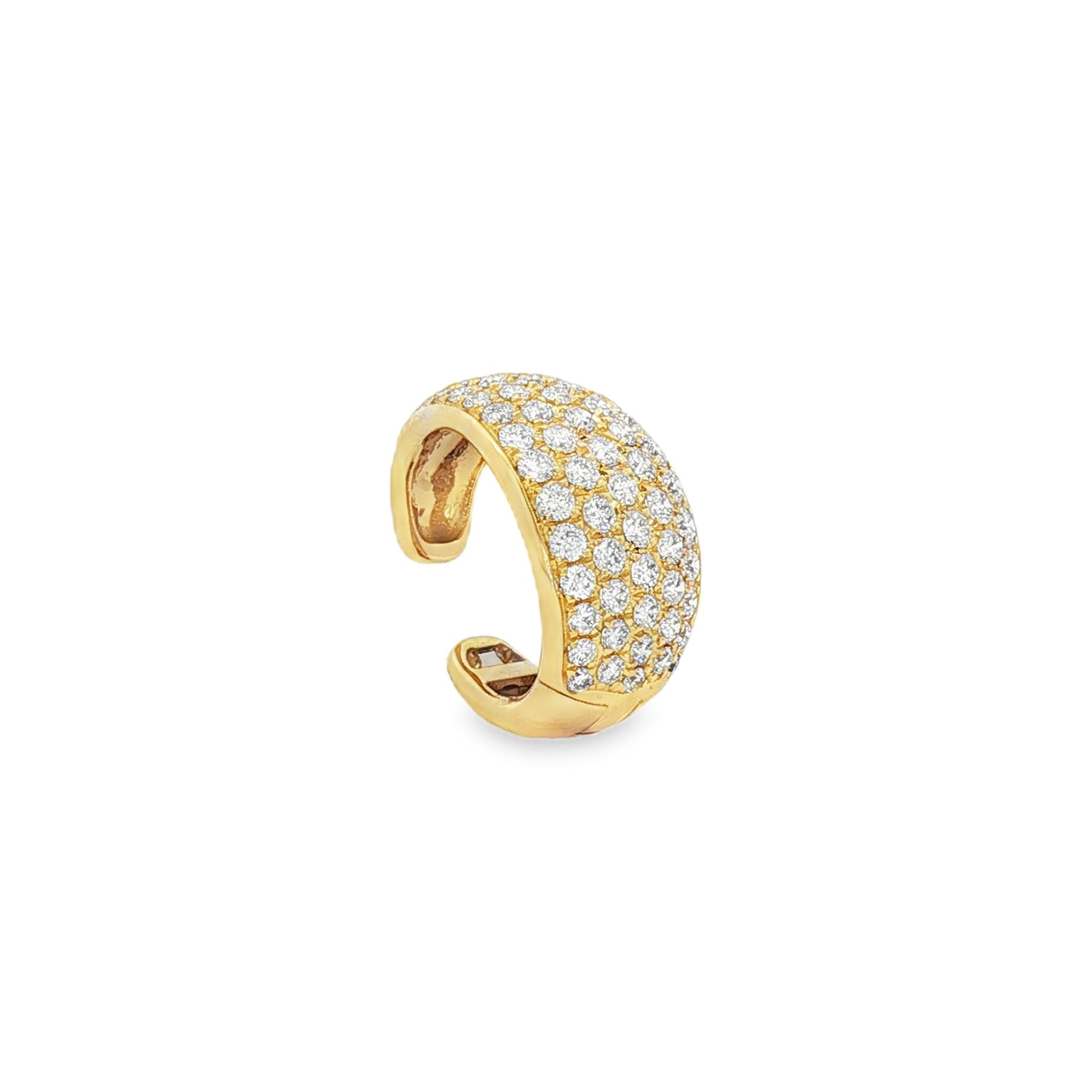 18kt Yellow Gold Diamond Cuff Earring
