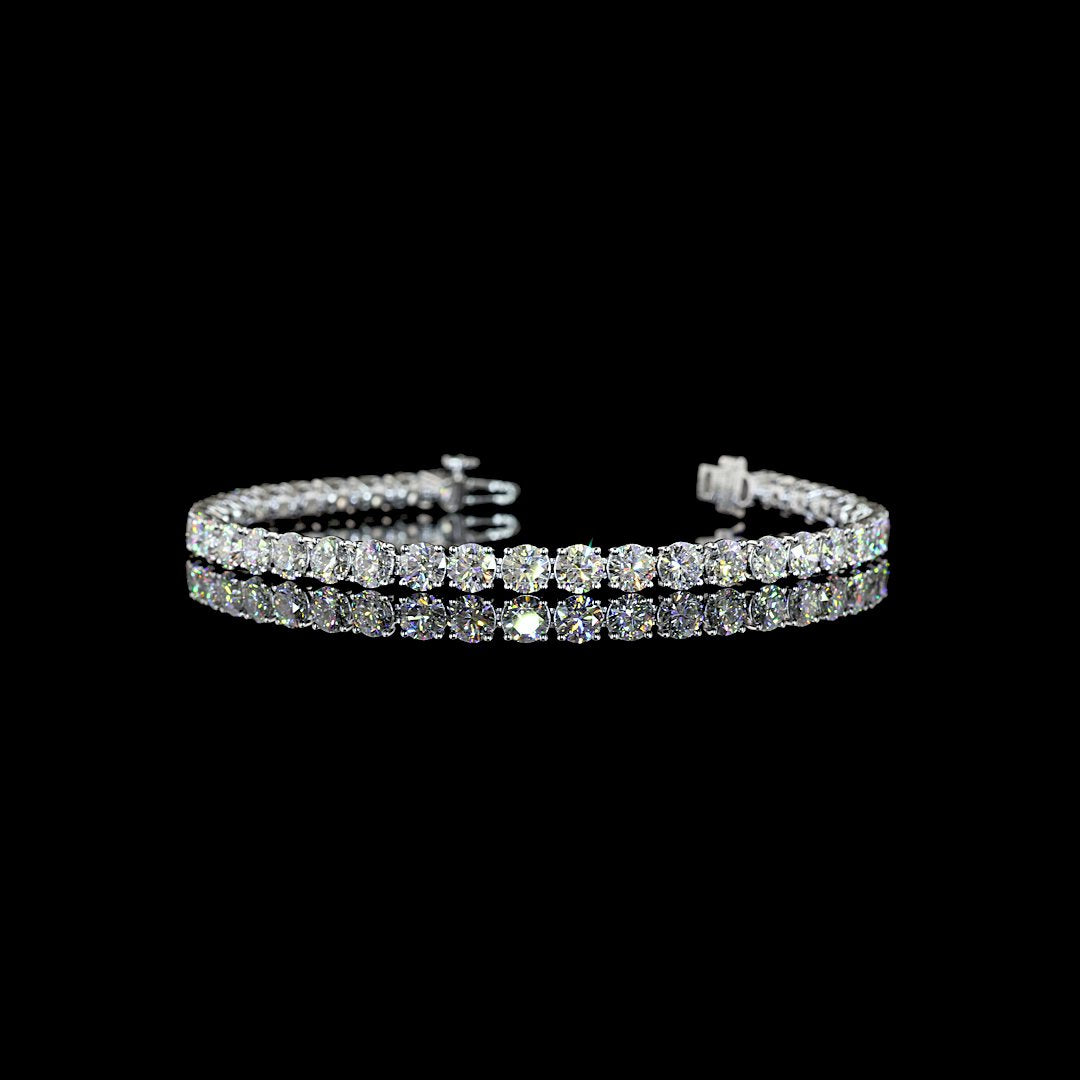 14kt White Gold Lab Diamond Tennis Bracelet