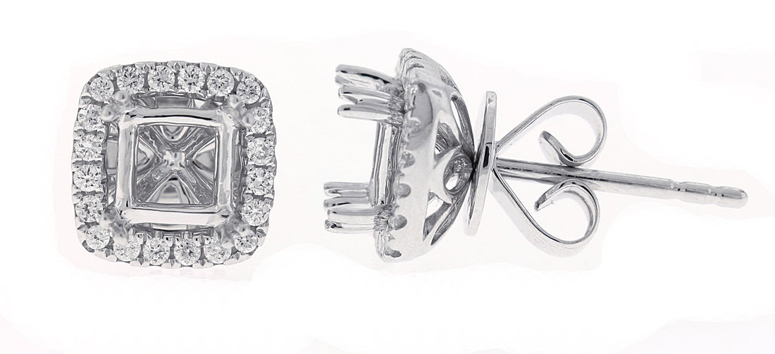 18kt White Gold Diamond Mounting