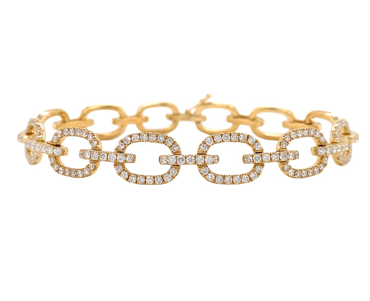 18kt Yellow Gold Diamond Bracelet