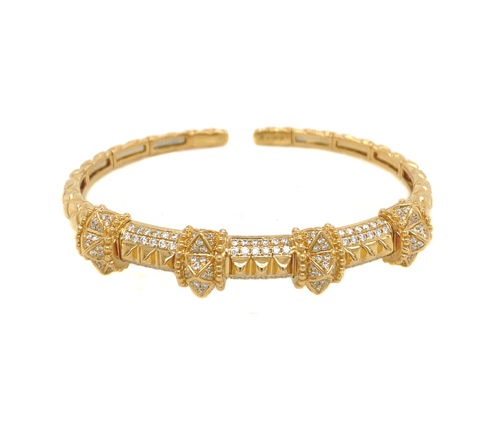 18kt Yellow Gold Diamond Bangle