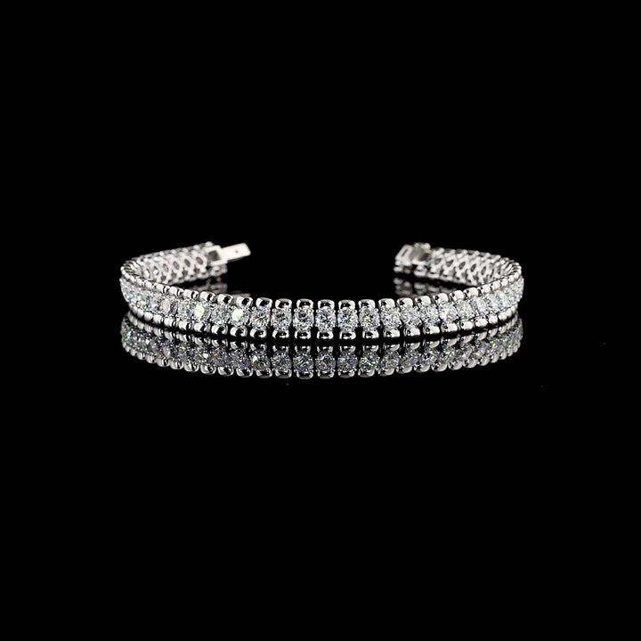 14kt White Gold Lab Diamond Tennis Bracelet