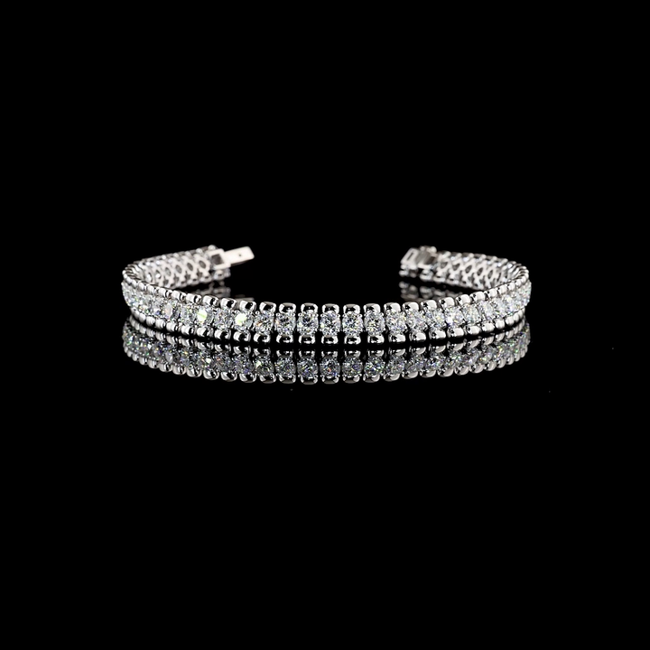 14kt White Gold Lab Diamond Tennis Bracelet
