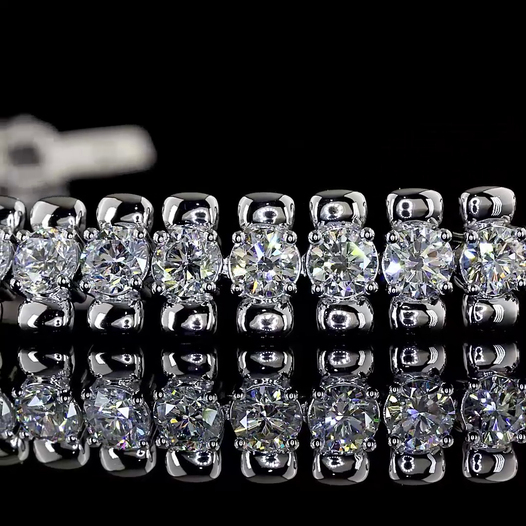 14kt White Gold Lab Diamond Tennis Bracelet
