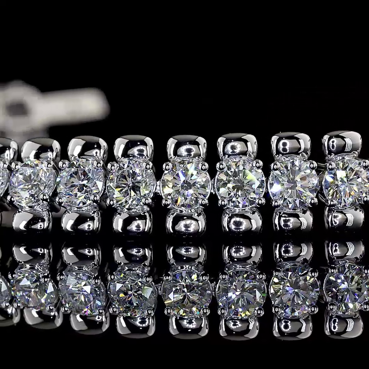 14kt White Gold Lab Diamond Tennis Bracelet