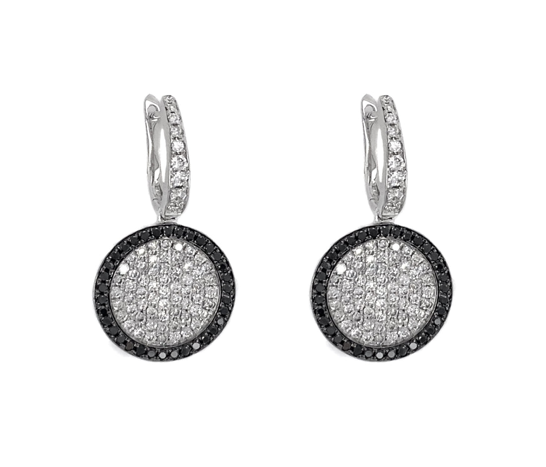 18kt White Gold Diamond Earrings