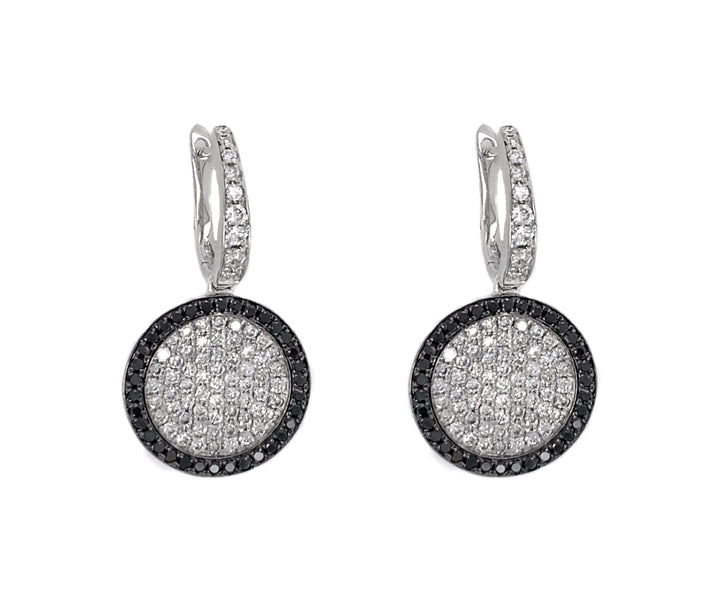 18kt White Gold Diamond Earrings