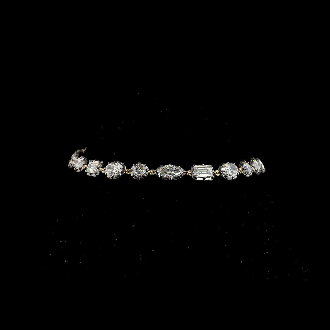 14kt Yellow Gold Lab Diamond Bracelet