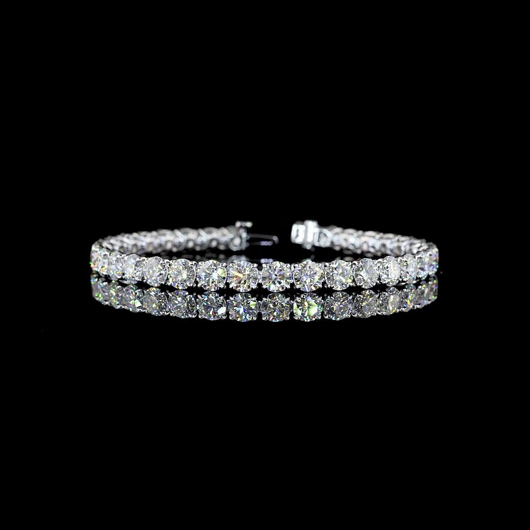 14kt White Gold Lab Diamond Tennis Bracelet