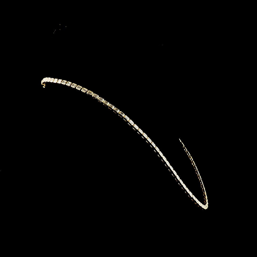 14kt White Gold Lab Diamond Tennis Necklace