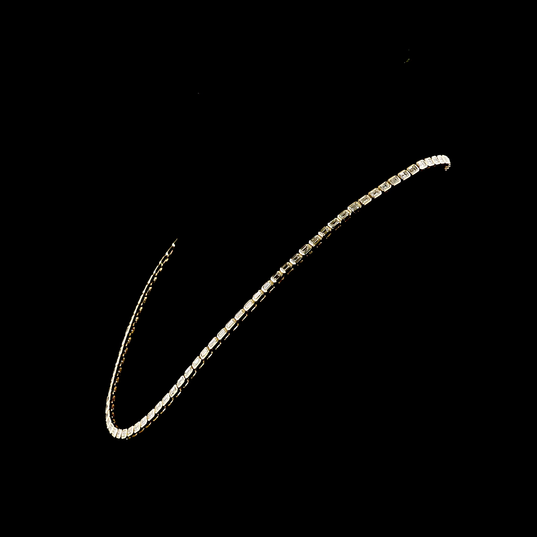 14kt White Gold Lab Diamond Tennis Necklace