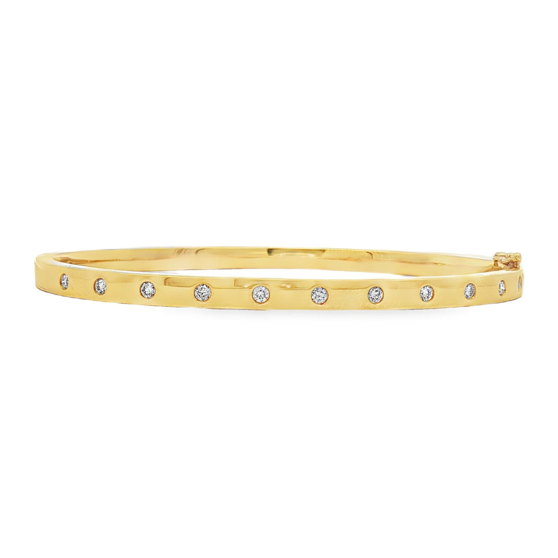 18kt Yellow Gold Diamond Bangle