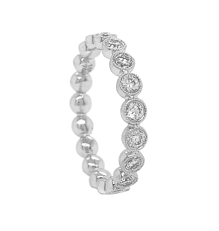 18kt White Gold Diamond Band