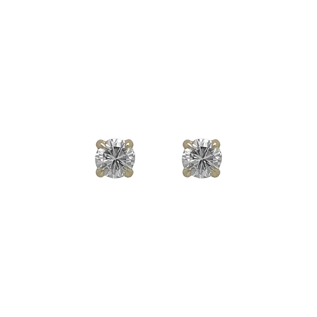 14kt White Gold Diamond Studs
