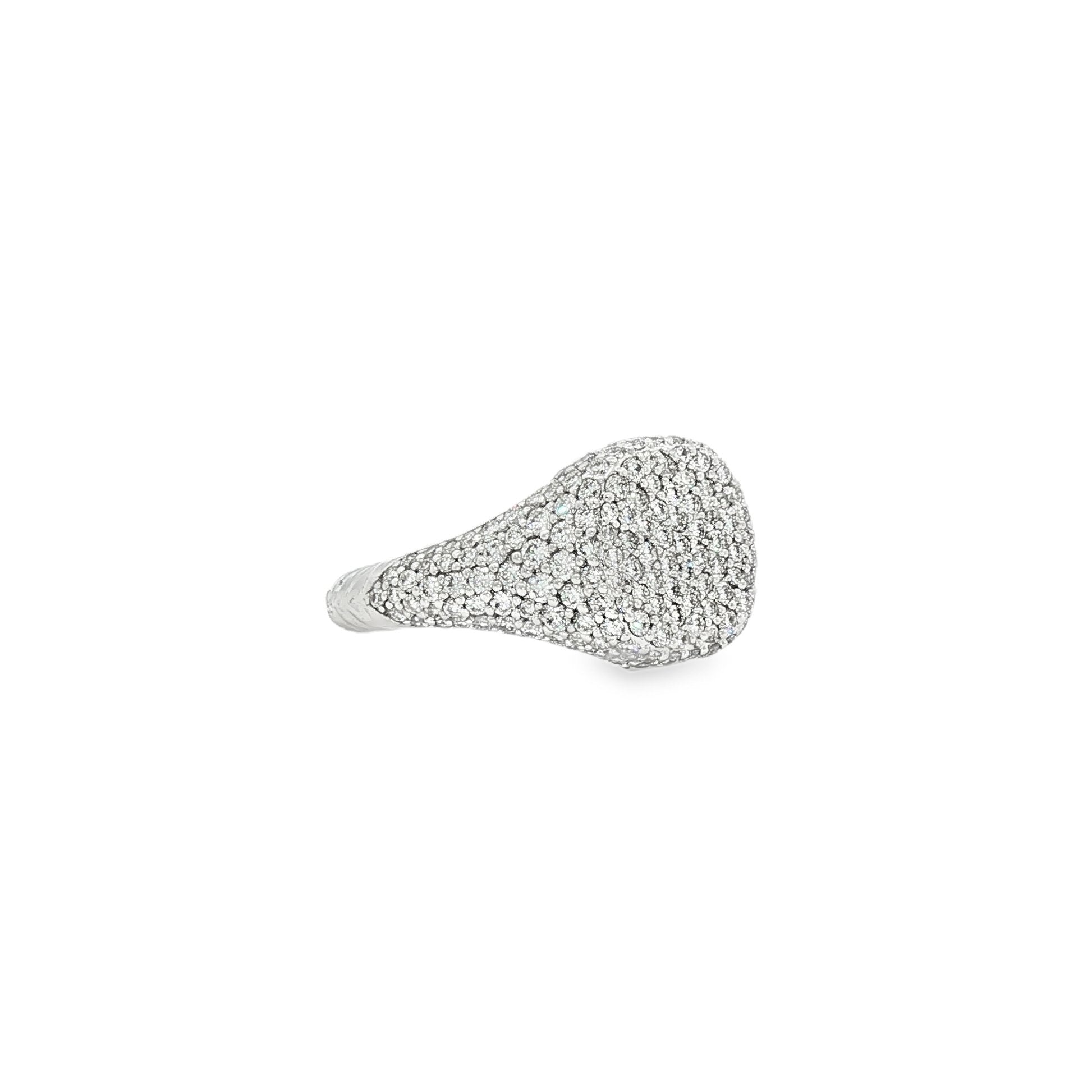 14kt White Gold Lab Diamond Ring