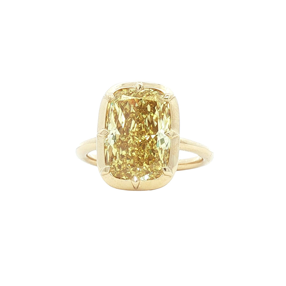 14kt Yellow Gold Lab Yellow Diamond Ring