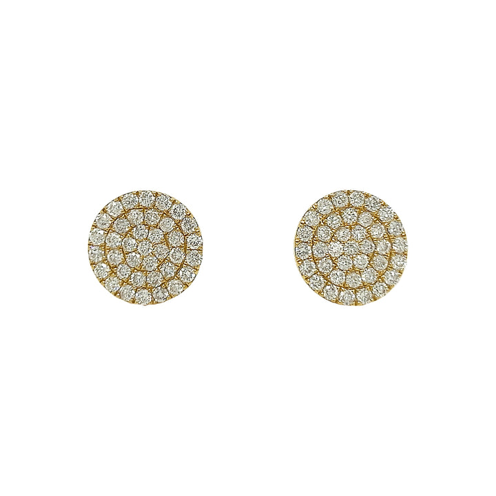 18kt Yellow Gold Diamond Earrings